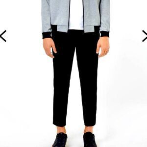Topman Skinny Ankle Zip Cropped Trousers Sz 34R